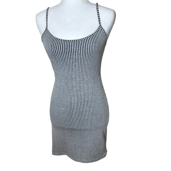 URBAN OUTFITTERS Striped Ribbed Bodycon Body Con Mini Size Small - Picture 1 of 8